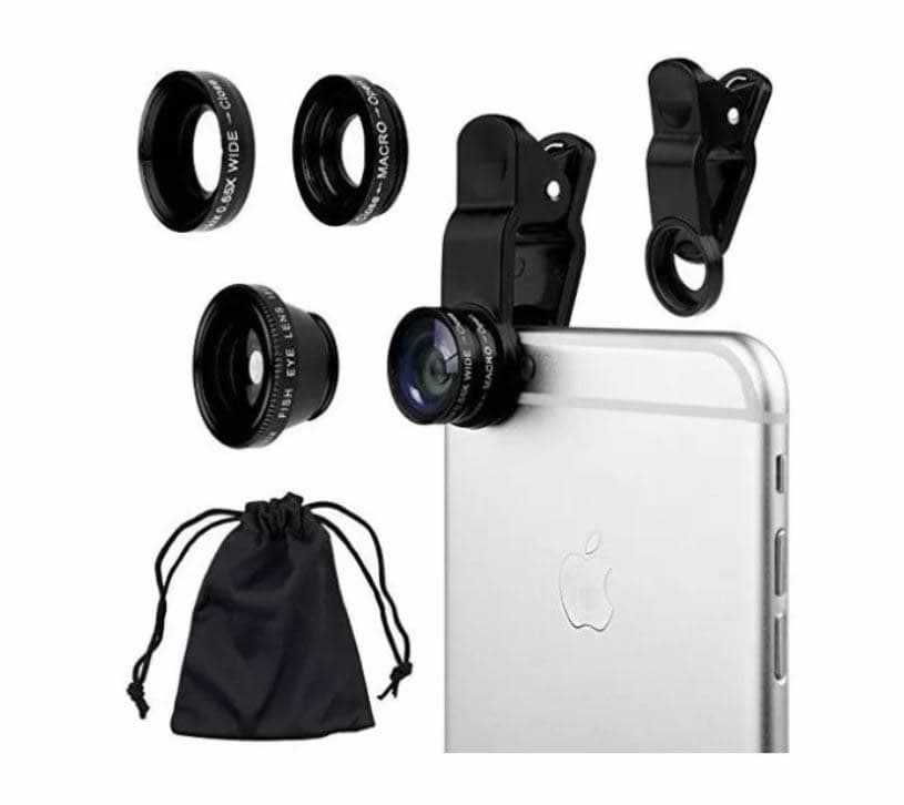 Kit Lentes Celular 3 en 1 Ojo de pez