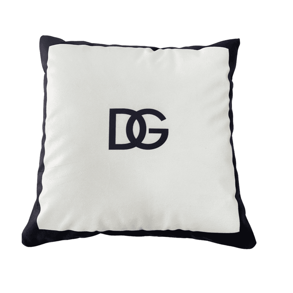 Funda de Cojín  DG Classic Black WhitE