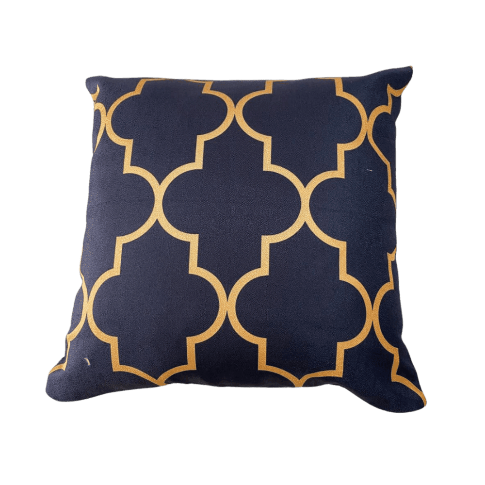 Funda de Cojín  ArtDeco Black & Gold