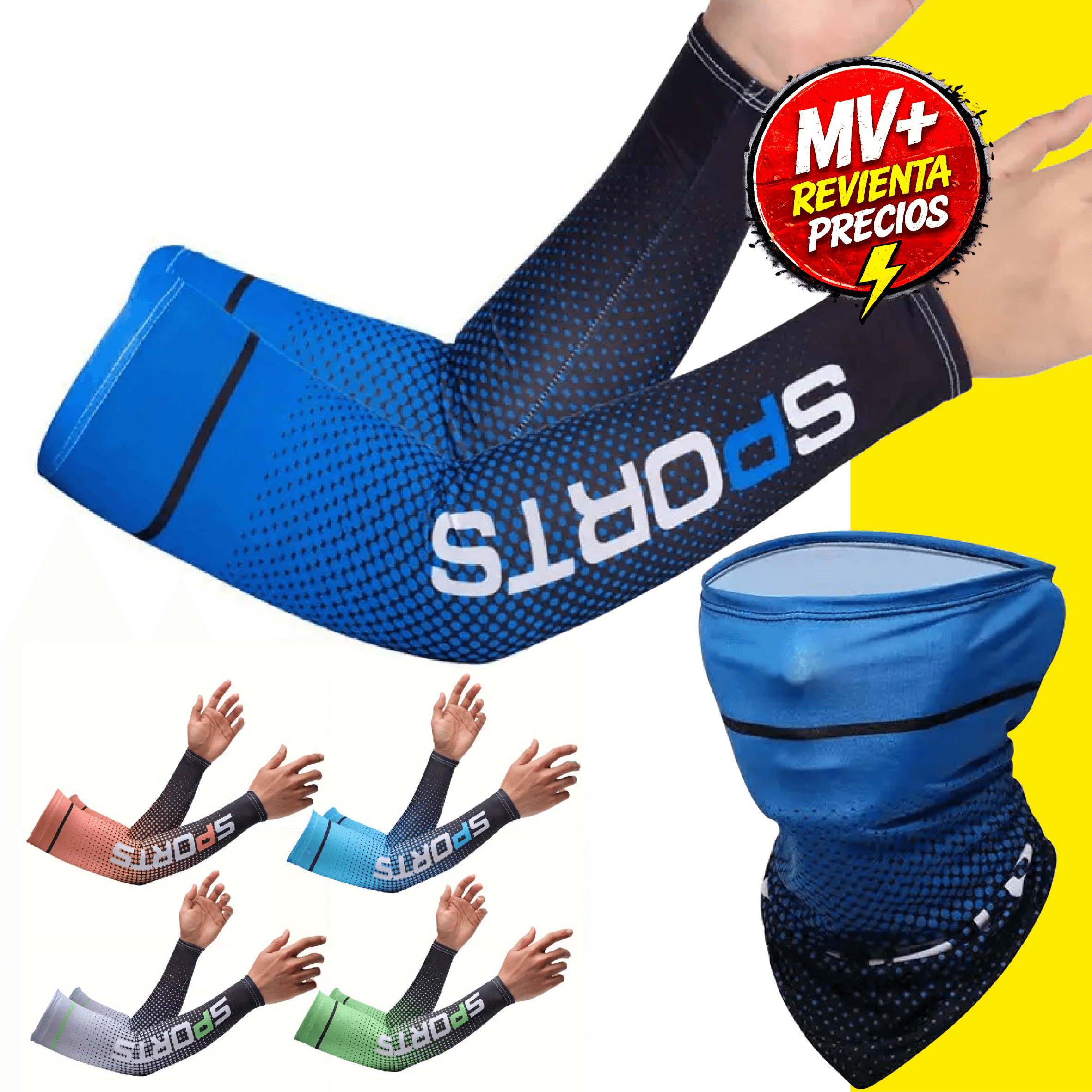 Mangas + Bandana Protectoras Deportivas