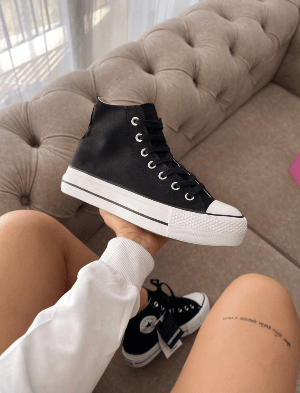 Converse Plataforma Black DAMA