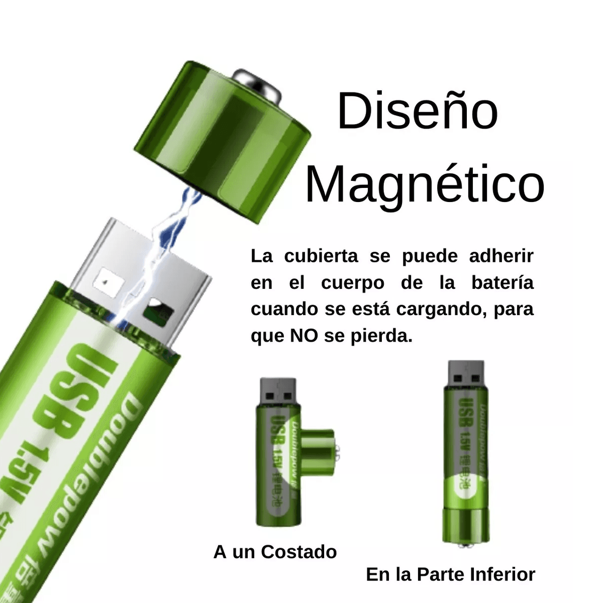Baterias Pilas Usb Recargable
