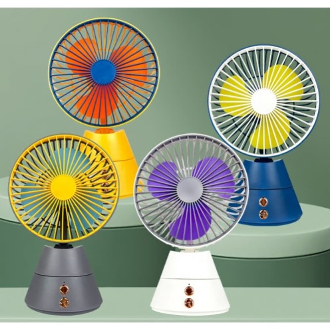 Ventilador portatil recargable giratorio