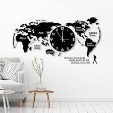 RELOJ PARED CONTINENTES