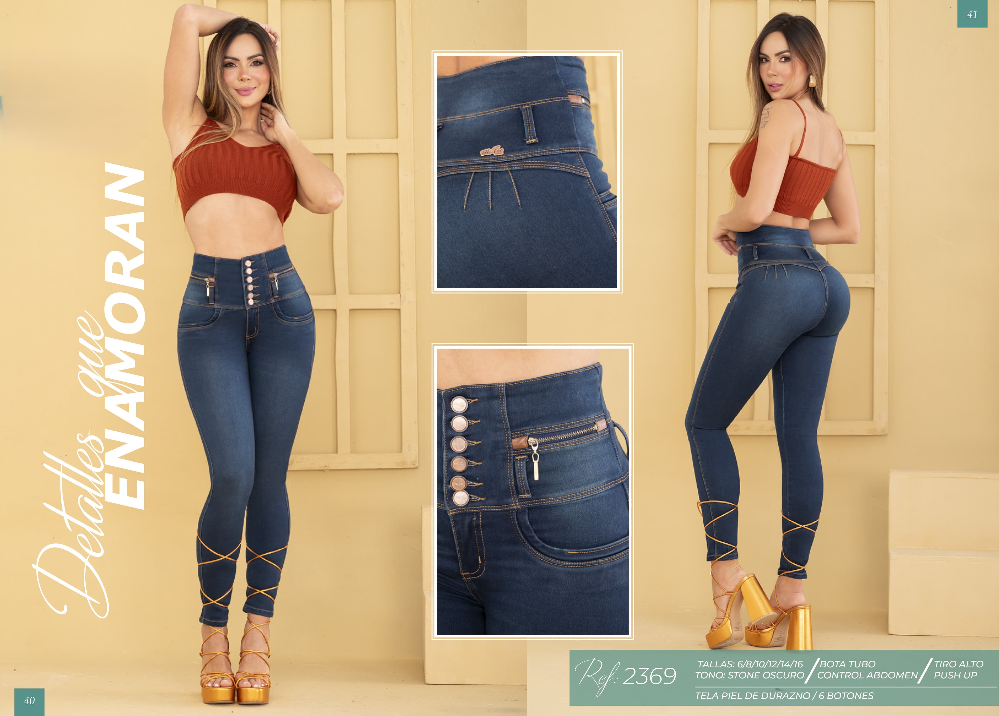 Ref: 2369 Jean Dama Bota Tubo