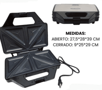 PARRILLA SANDUCHERA CAPACIDAD 2 PUESTOS
