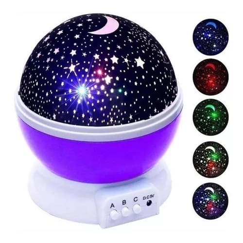 lampara de estrellas giratoria