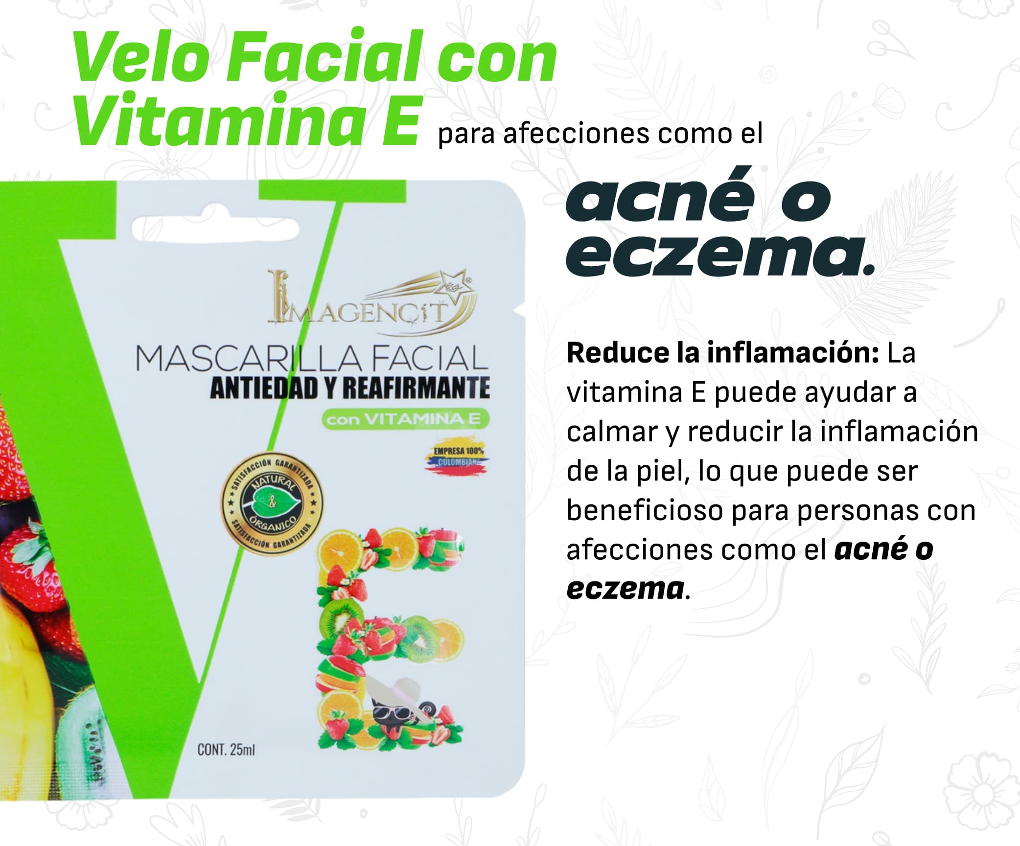 Mascarillas Velos Faciales Vitaminados