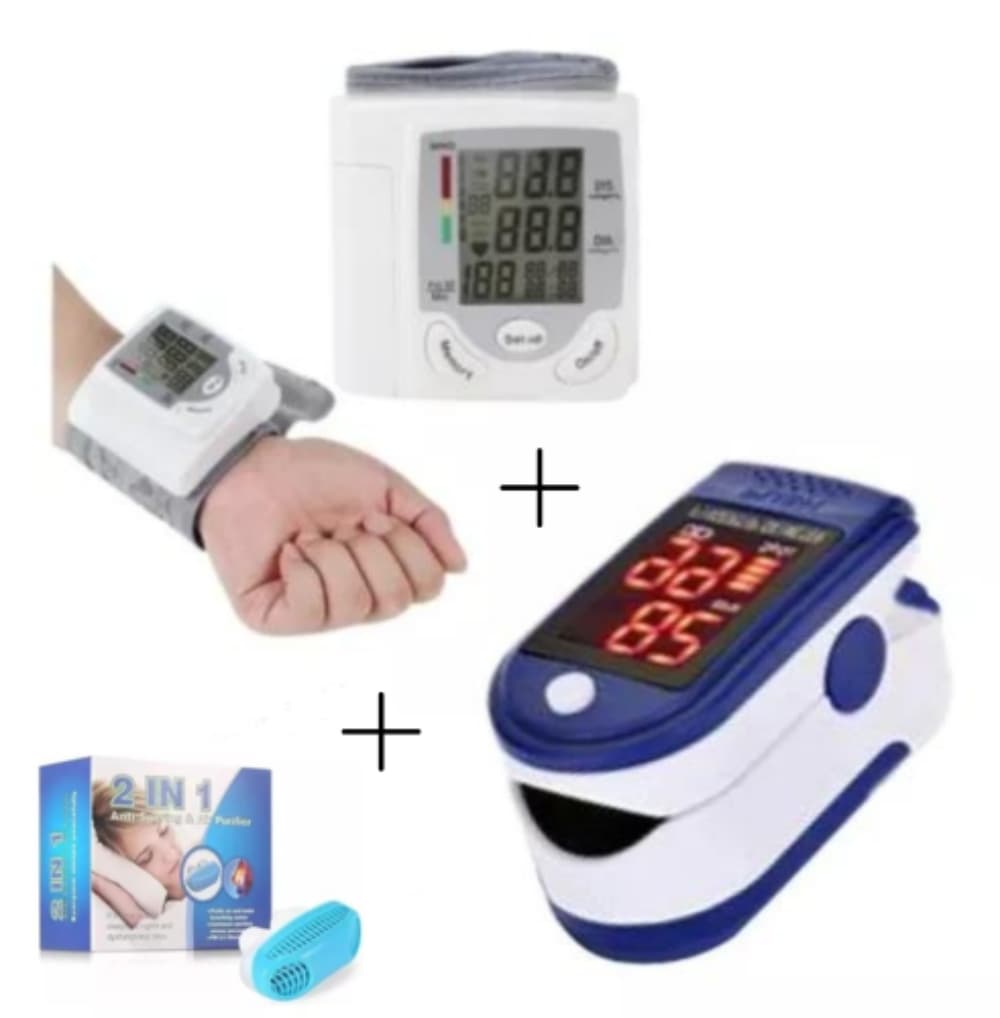 Combo Tensiómetro Muñeca + Oxímetro Digi