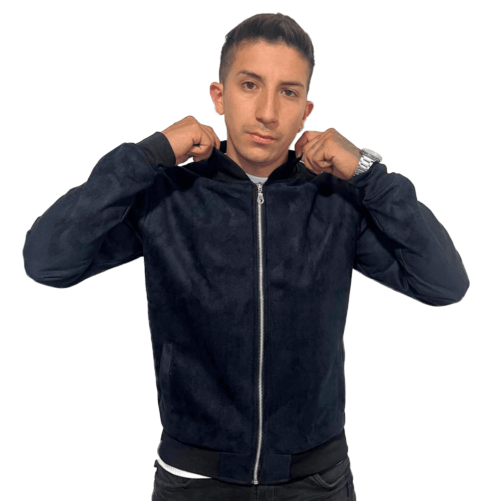 Chaqueta champion en gamuza para hombre