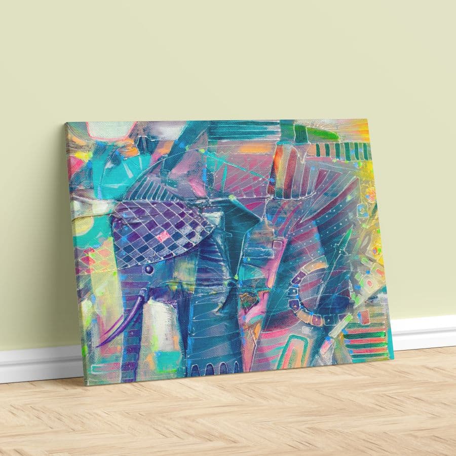 Elefante lienzo 08