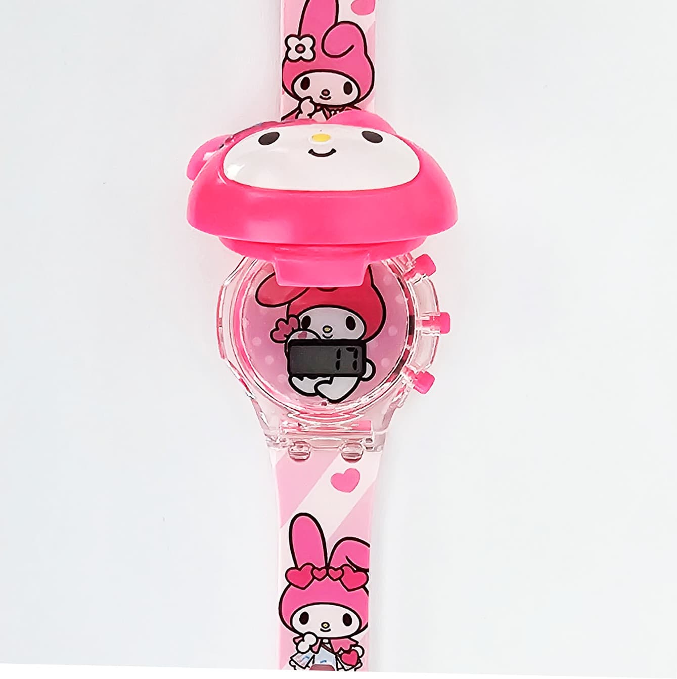 Reloj Niñas Digital Luces Sonido Tapa