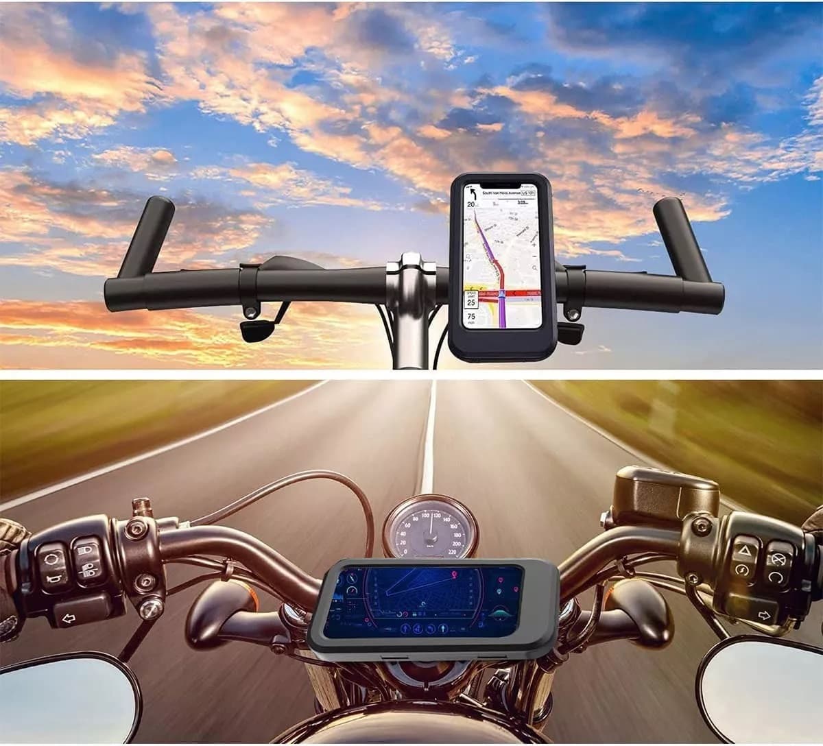 SOPORTE DE CELULAR PARA MOTO Y BICICLETA