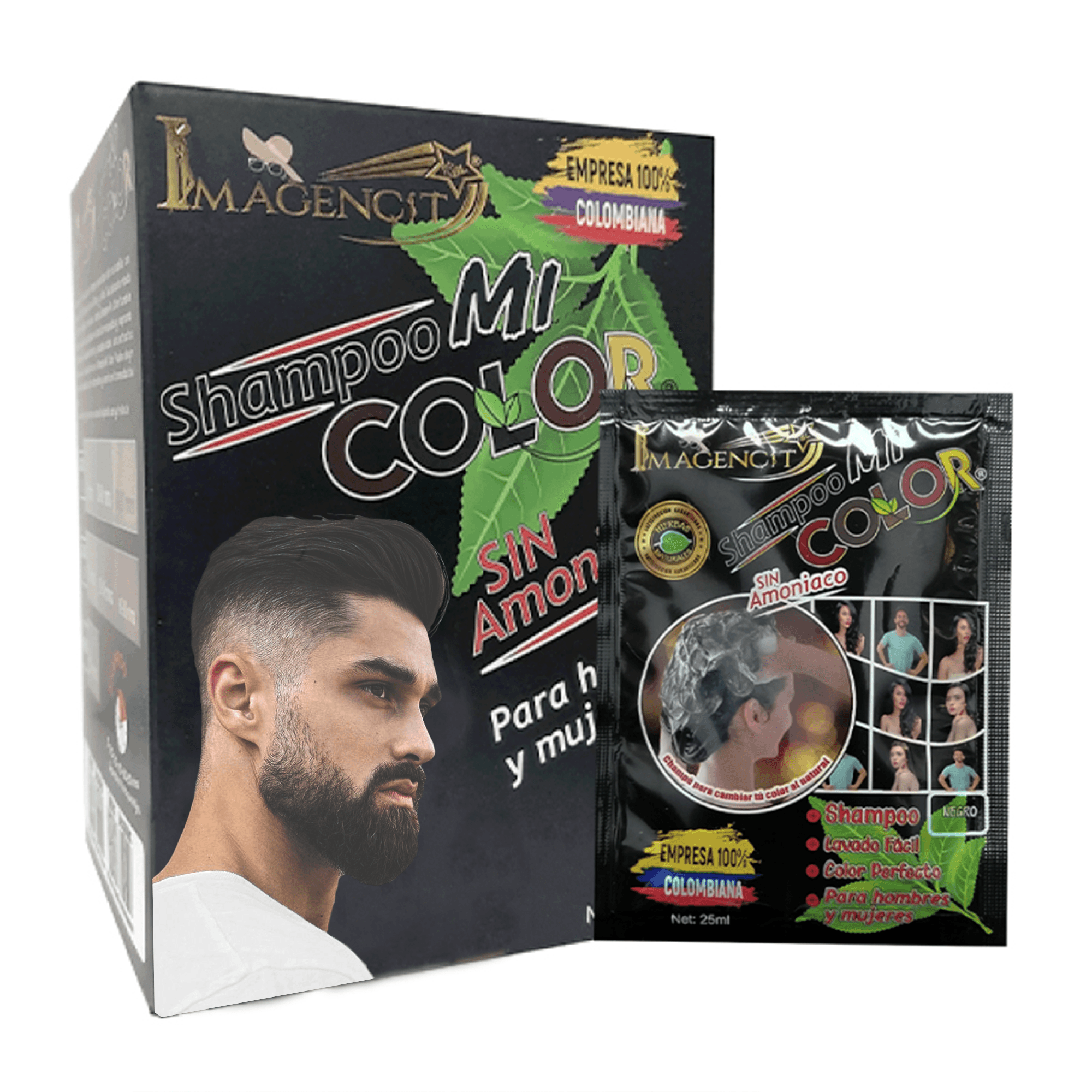 Shampoo Colorante Natural Sin Amoniaco