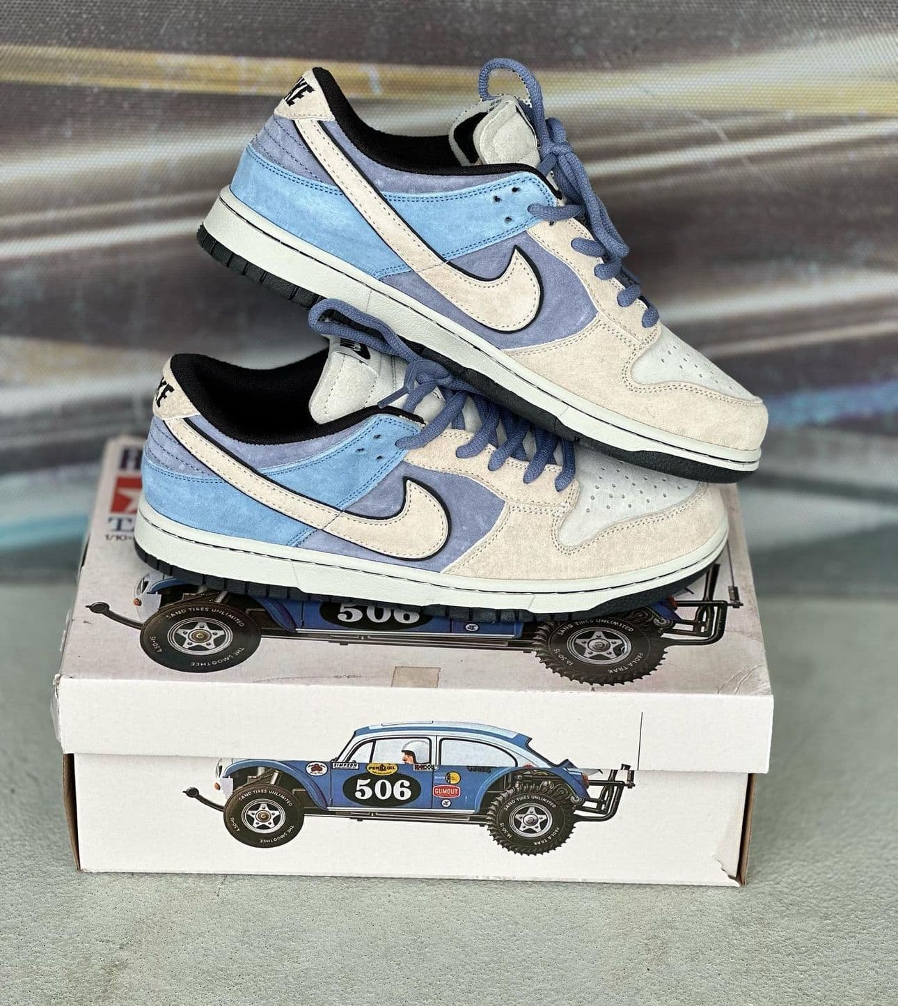 NIKE SB LOW GRIS AZUL