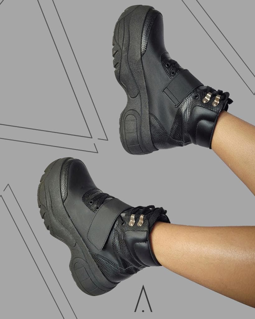 BOTIN PLATAFORMA BOTA PARA DAMA