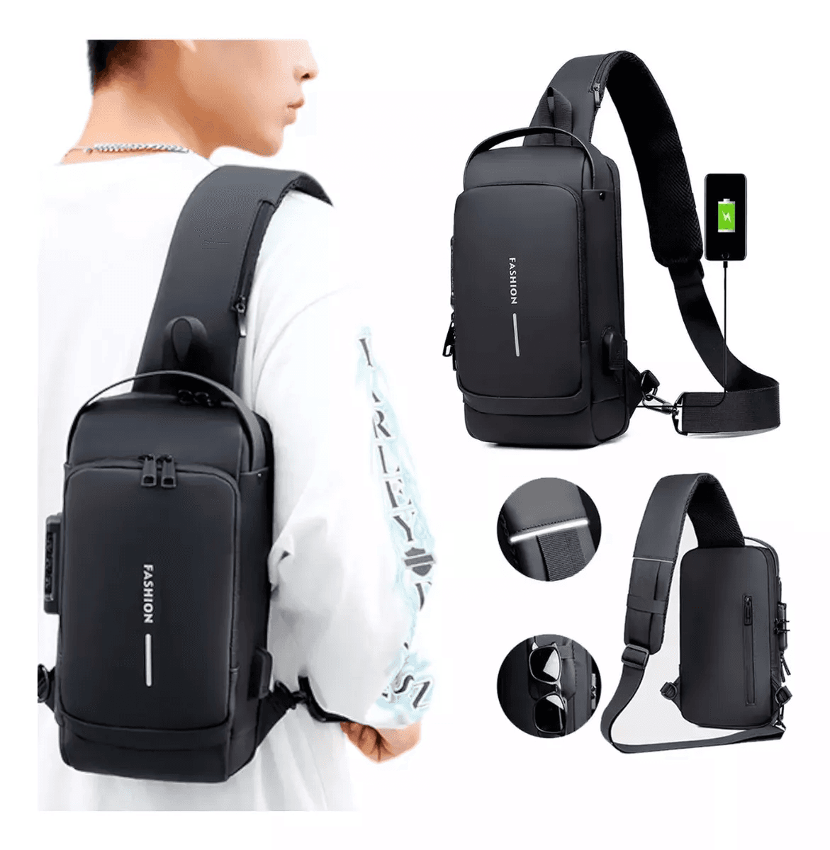 Bolso Antirrobo Impermeable Bandolera