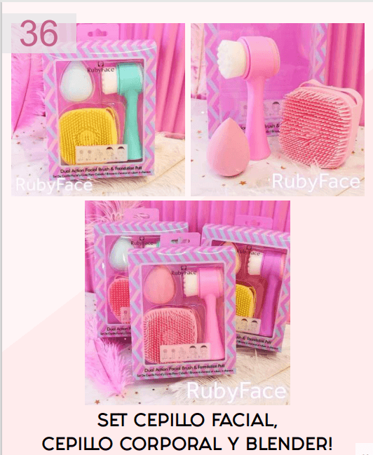 SET CEPILLO FACIAL, CEPILLO CORPORAL Y B