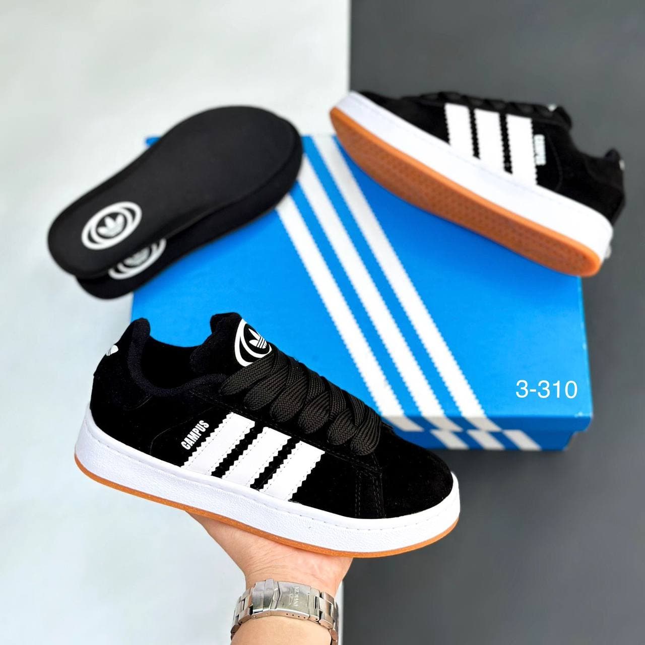 ADIDAS CAMPUS NEGRO BLANCO