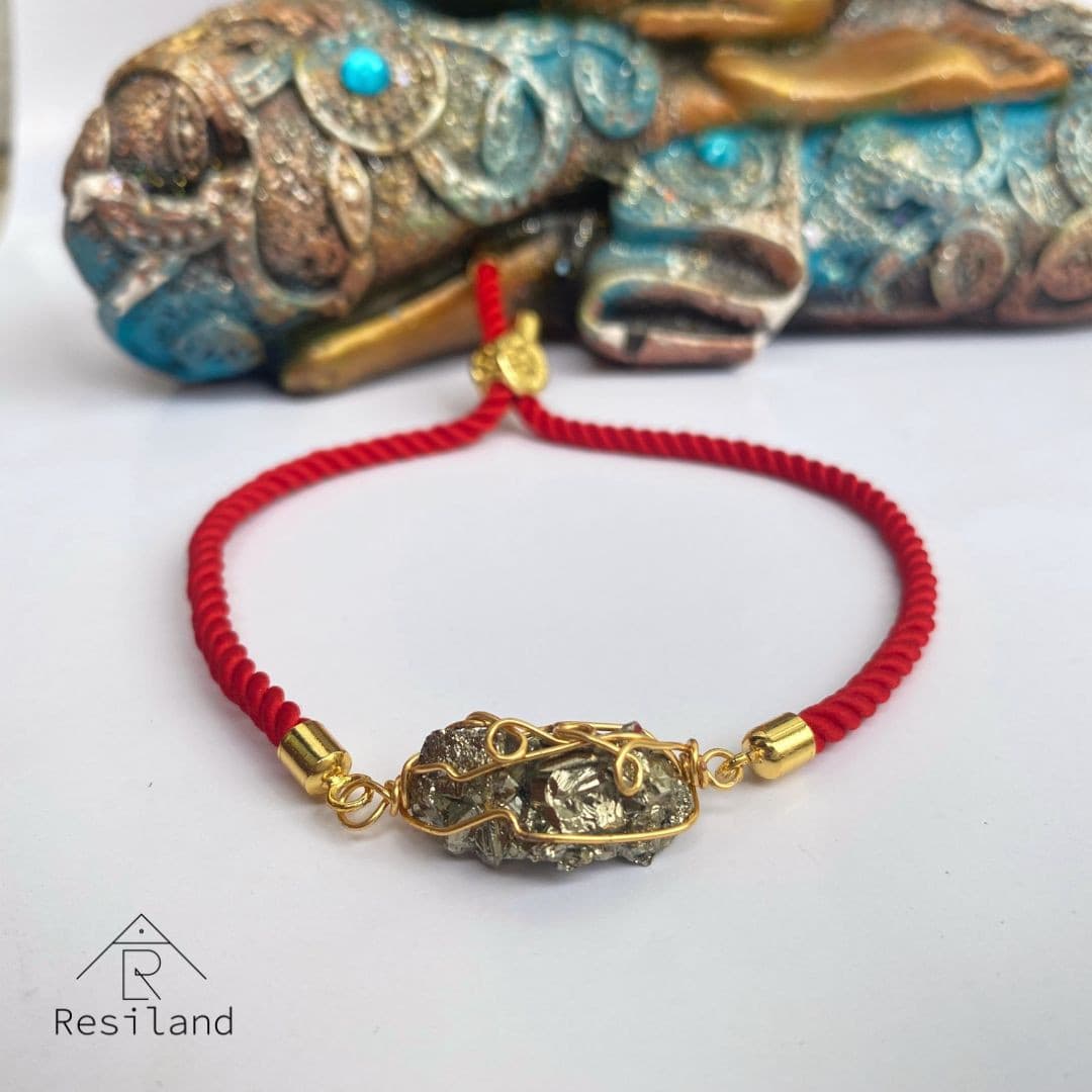 Pulsera Pirita con Oro GolFi