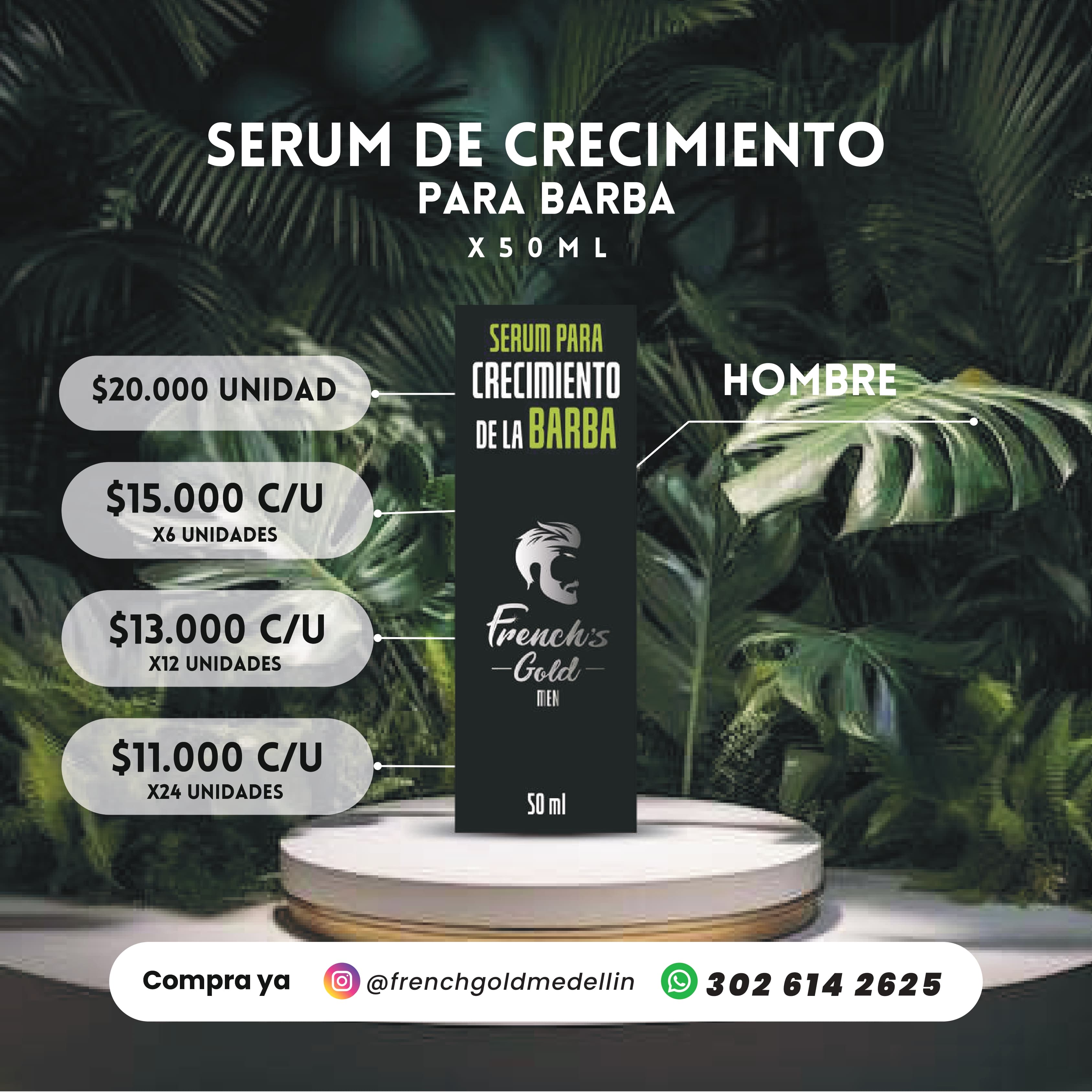Suero Crecimiento Barba