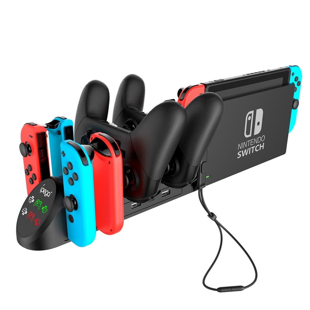Base Doble Cargador Controles Nintendo