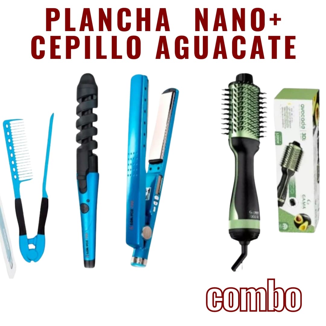 COMBO NANO TITANIUM + CEPILLO AGUACATE
