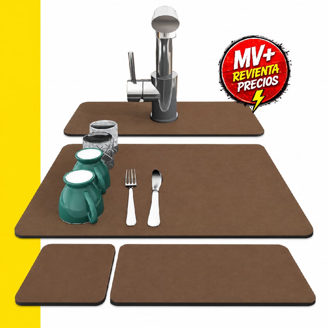 Set X4 Alfombrillas Absorbentes Cocina