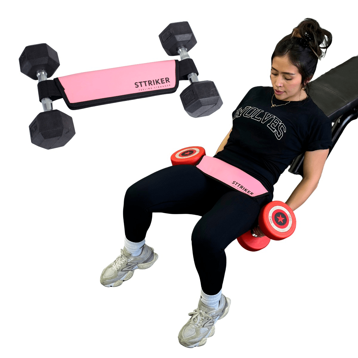 Cinturón Hipsthrust Cadera Glúteos Pesa