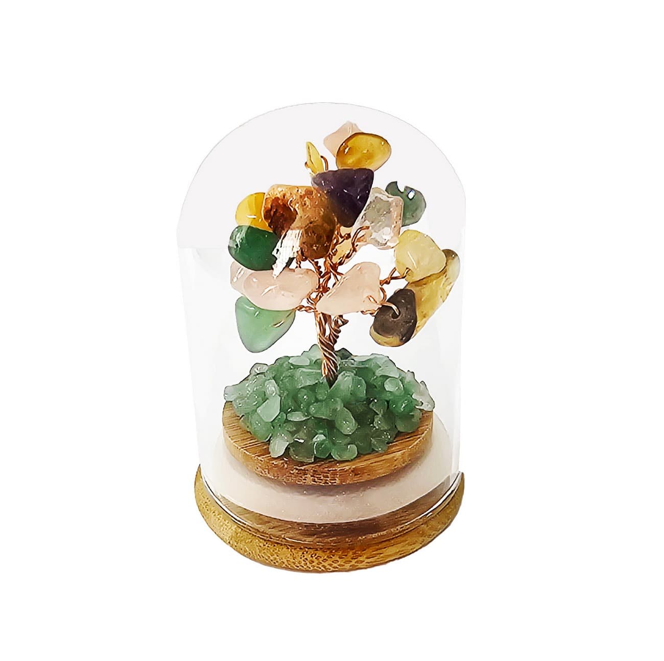 Árbol Cuarzo 7 Chakras Encapsulado Energ