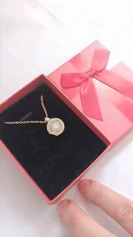 COLLAR TRÉBOL ESMERALDA+CAJA REGALO