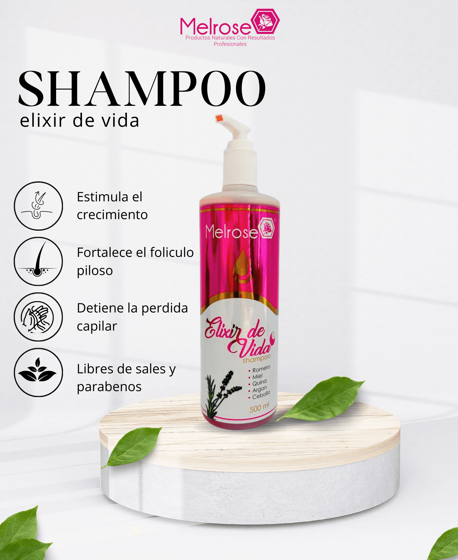 Shampoo elixir de vida para dama