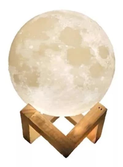 LAMPARA LUNA CON BASE