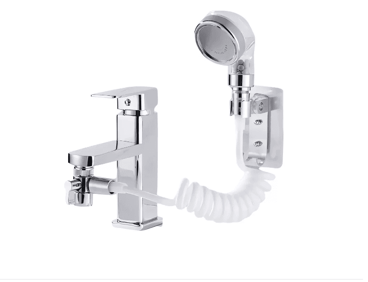 Grifo Extensor Baño Cabezal Con Soporte