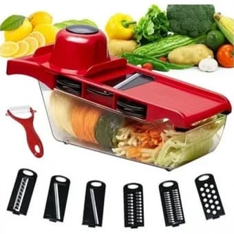 MANDOLINE 6 IN 1 KITCHEN ROJO