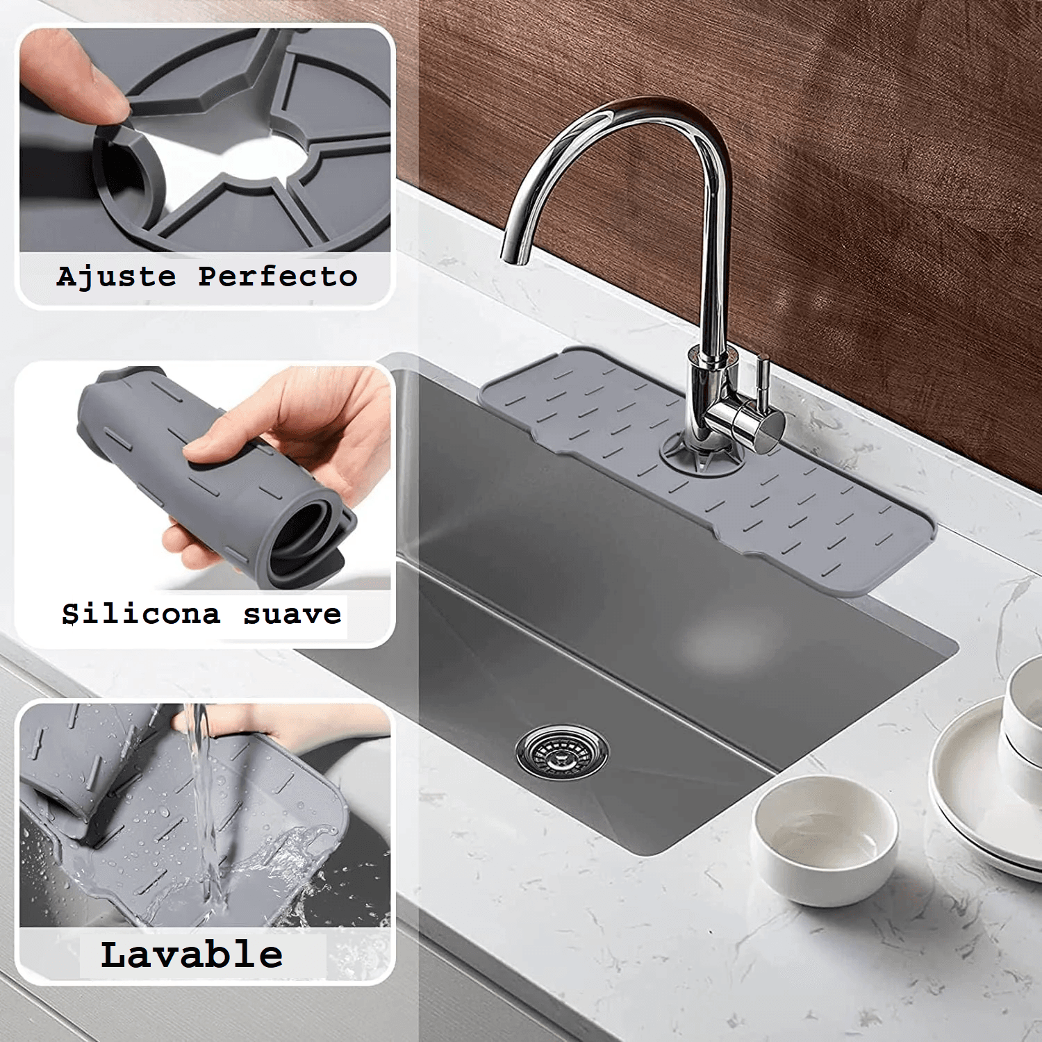 Tape Escurridor Silicona Grifo Cocina