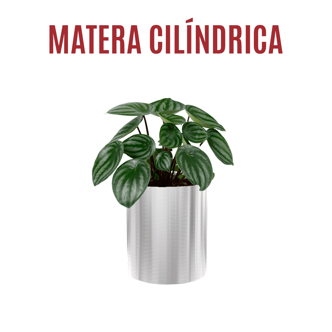 Matero Cilíndrico en Aluminio
