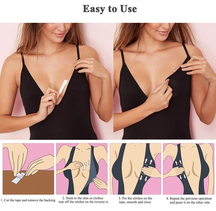 CINTA ADHESIVA DOBLE PARA ROPA Y PIEL